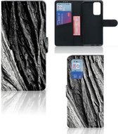 Wallet Book Case OnePlus 9 Pro Smartphone Hoesje Valentijn Cadeautje Man Boomschors