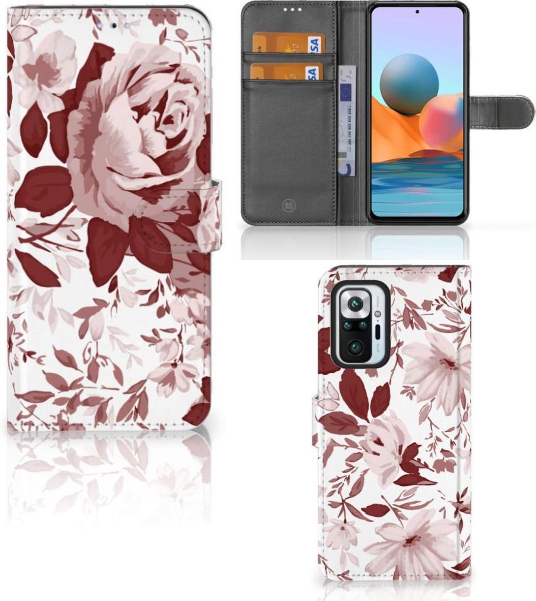 Hoesje Xiaomi Redmi Note 10 Pro Watercolor Flowers