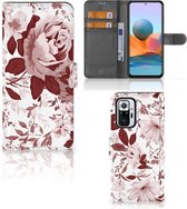 Bookcase Xiaomi Redmi Note 10 Pro GSM Hoesje Watercolor Flowers