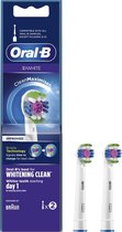 Oral-B 3D White - Met CleanMaximiser-technologie - Opzetborstels - 2 Stuks