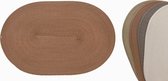 Set 4 placemats ovaal wit
