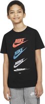 Nike Futura Repeat jongens shirt zwart