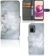 Flip case Xiaomi Redmi Note 10S | 10 4G | Poco M5s Smartphone Hoesje Painting Grey