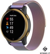 Milanees Smartwatch bandje - Geschikt voor  Garmin Vivomove HR Milanese band - regenboog - Strap-it Horlogeband / Polsband / Armband
