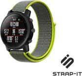 Nylon Smartwatch bandje - Geschikt voor  Xiaomi Amazfit Pace nylon band - fluoriserend - Strap-it Horlogeband / Polsband / Armband