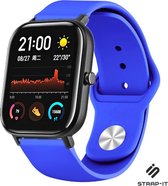 Siliconen Smartwatch bandje - Geschikt voor  Xiaomi Amazfit GTS sport band - blauw - Strap-it Horlogeband / Polsband / Armband