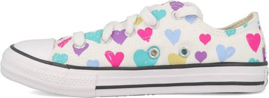 Converse All Stars Chuck Taylor Hearts 671609C Wit-27 | bol.com