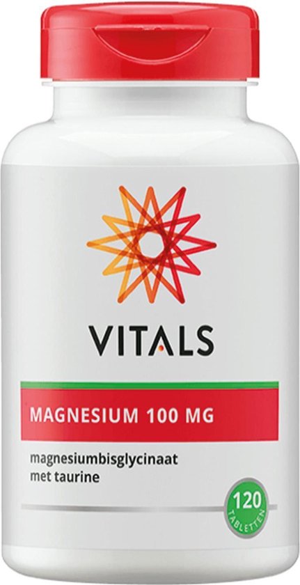 Vitals Magnesiumbisglycinaat voedingssupplement - 100 mg - 120 tabletten