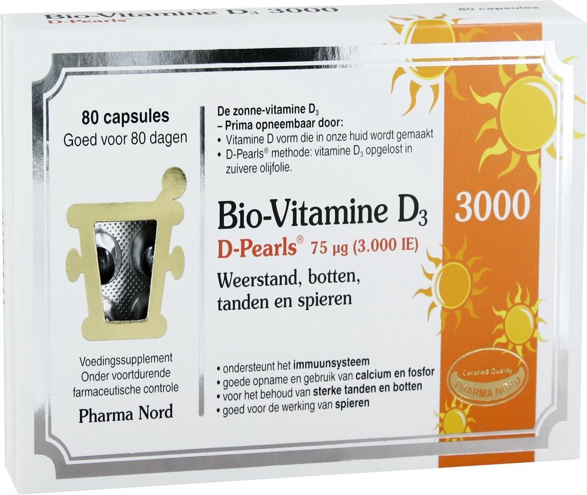 Pharma D3 (3000 IE) - 80 capsules | bol.com