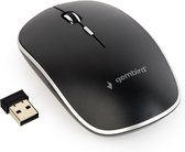 Gembird stille draadloze USB-A muis met 4 knoppen - 800-1600 DPI / zwart