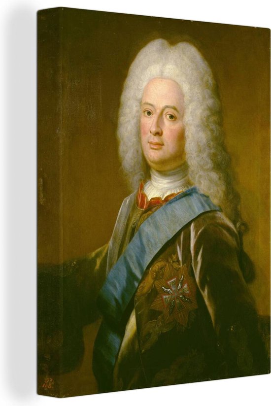 Peintures sur toile - Wilhelm VIII, landgrave de Hesse- Kassel - peinture de Philip van Dijk - 60x80 cm - Décoration murale