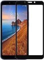 Xiaomi Redmi 7A - Full Cover Screenprotector - Gehard Glas - Zwart