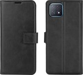 OPPO A73 5G Hoesje - Mobigear - Wallet Serie - Kunstlederen Bookcase - Zwart - Hoesje Geschikt Voor OPPO A73 5G
