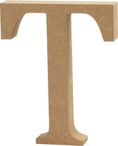 Letter. T. H: 8 cm. 1.5 cm. mdf - 1 st