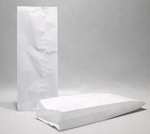 Papieren Zijvouwzakken 1 kg Cellulose Wit 110x55x240mm - 100 st