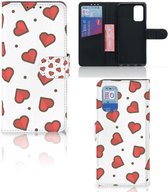 Beschermhoes Samsung Galaxy A32 4G | A32 5G Enterprise Editie Telefoonhoesje Cadeau voor Vriendin Hearts