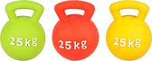 Flamingo Latex Gym 25Kg 11Cm, Let Op Alleen Het Gele Gewicht Word Geleverd !