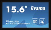 iiyama ProLite TF1634MC-B8X touch screen-monitor 39,6 cm (15.6") 1920 x 1080 Pixels Multi-touch Multi-gebruiker Zwart
