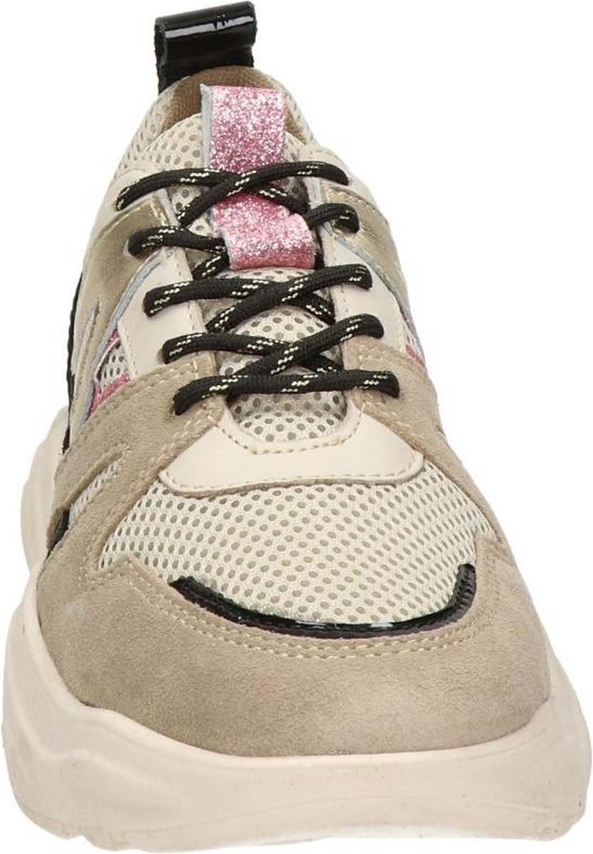 PS Poelman Year dames dad sneaker - Beige - Maat 39 | bol.com