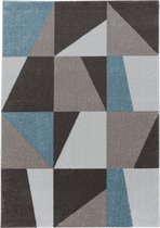 Modern laagpolig vloerkleed Efor - blauw 3716 - 120x170 cm