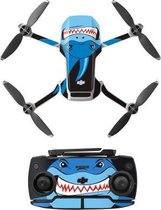 Sunnylife MM-TZ439 Waterdichte PVC-drone-body + arm + afstandsbediening Decoratieve beschermende stickerset voor DJI Mavic Mini (Shark Blue)