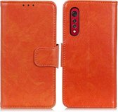 Voor LG Velvet 2 Pro Nappa Texture Horizontale Flip Leren Case met Houder & Kaartsleuven & Portemonnee (Oranje)