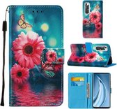 Voor Xiaomi Mi 10S Cross Texture Painting Pattern Horizontale Flip Leather Case met Houder & Kaartsleuven & Portemonnee & Lanyard (Chrysanthemum)