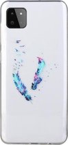 Voor Samsung Galaxy A22 5G gekleurd tekeningpatroon transparant TPU beschermhoes (veer)