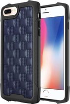 3D reliëf PU + PC + TPU skidproof schokbestendig hoesje voor iPhone 8 Plus / 7 Plus / 6s Plus / 6 Plus (blauw)