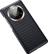 Voor Huawei Mate 40 Pro + koolstofvezel lederen textuur Kevlar anti-fall telefoon beschermhoes (zwart)