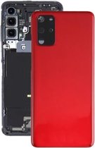 Batterij-achterklep met cameralensafdekking voor Samsung Galaxy S20 + (rood)