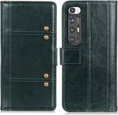 Voor Xiaomi Mi 10S Peas Crazy Horse Texture Horizontale flip lederen tas met houder & kaartsleuven & portemonnee (groen)