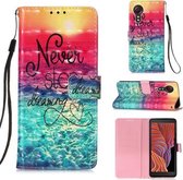 Voor Samsung Galaxy XCover 5 3D Schilderen Horizontale Flip Leren Case met Houder & Kaartsleuf & Portemonnee & Lanyard (Chasing Dreams)