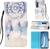 Voor Xiaomi Mi 10S 3D Schilderen Horizontale Flip Leren Case met Houder & Kaartsleuf & Portemonnee & Lanyard (Fantasy Windgong)