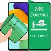 2 stuks Voor Samsung Galaxy A52 5G / 4G 9D Volledig scherm Volledige lijm keramische film