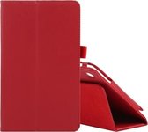 Voor Samsung Galaxy Tab A7 Lite T220/T225 Litchi Textuur Effen Kleur Horizontale Flip Lederen Case met Houder & Pen Slot (Rood)