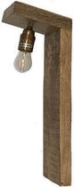 Strakke houten wandlamp 42 cm 215002004