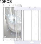 10 PCS Front Screen Outer Glass Lens voor Samsung Galaxy C5 (wit)