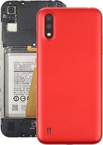 Batterij-achterklep met cameralens voor Samsung Galaxy A01 SM-015F (rood)