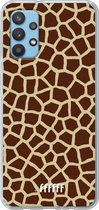6F hoesje - geschikt voor Samsung Galaxy A32 4G -  Transparant TPU Case - Giraffe Print #ffffff