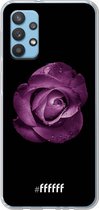 6F hoesje - geschikt voor Samsung Galaxy A32 4G -  Transparant TPU Case - Purple Rose #ffffff