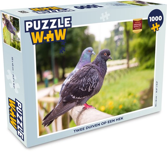 Puzzel Duiven - Hek - Park - Legpuzzel - Puzzel 1000 stukjes volwassenen |  bol.com