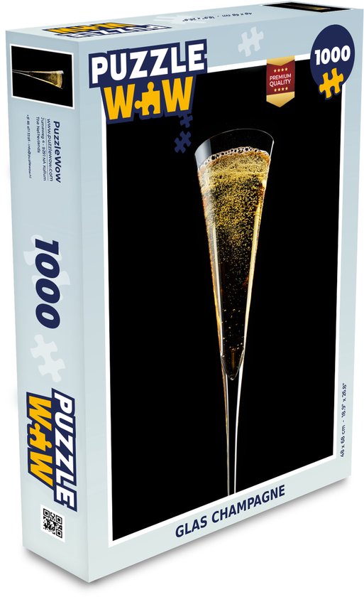 Puzzel Glas champagne - Legpuzzel - Puzzel 1000 stukjes volwassenen |  bol.com