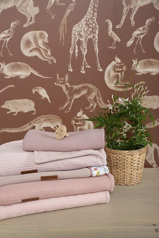 Baby's Only Wiegdeken teddy - Baby deken Breeze - Dekentje voor meisjes - 2.3 TOG - 70x95 cm - Oud Roze - 100% katoen - Herfst & winter deken van Baby's Only — afbeelding 4