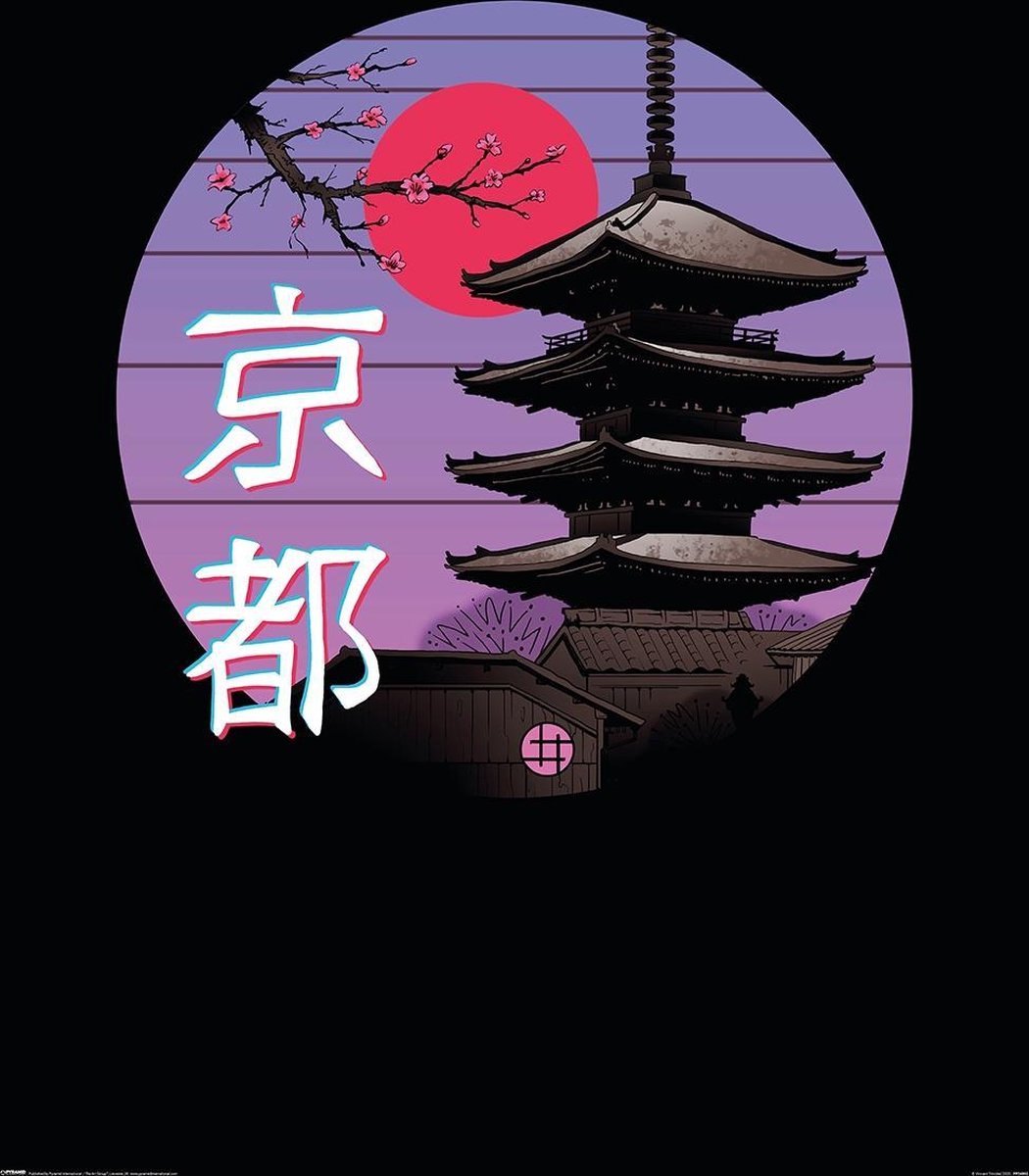 Pyramid Poster - Vincent Trinidad Kyoto Wave - 91.5 X 61 Cm - Multicolor Multi color
