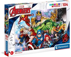 Clementoni - Puzzel - 104 Stukjes - Avengers - Puzzel Voor Kinderen - Supercolor