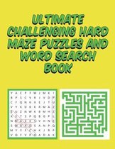 Ultimate challenging hard maze puzzles and word search book 8,5*11 inch 120 page