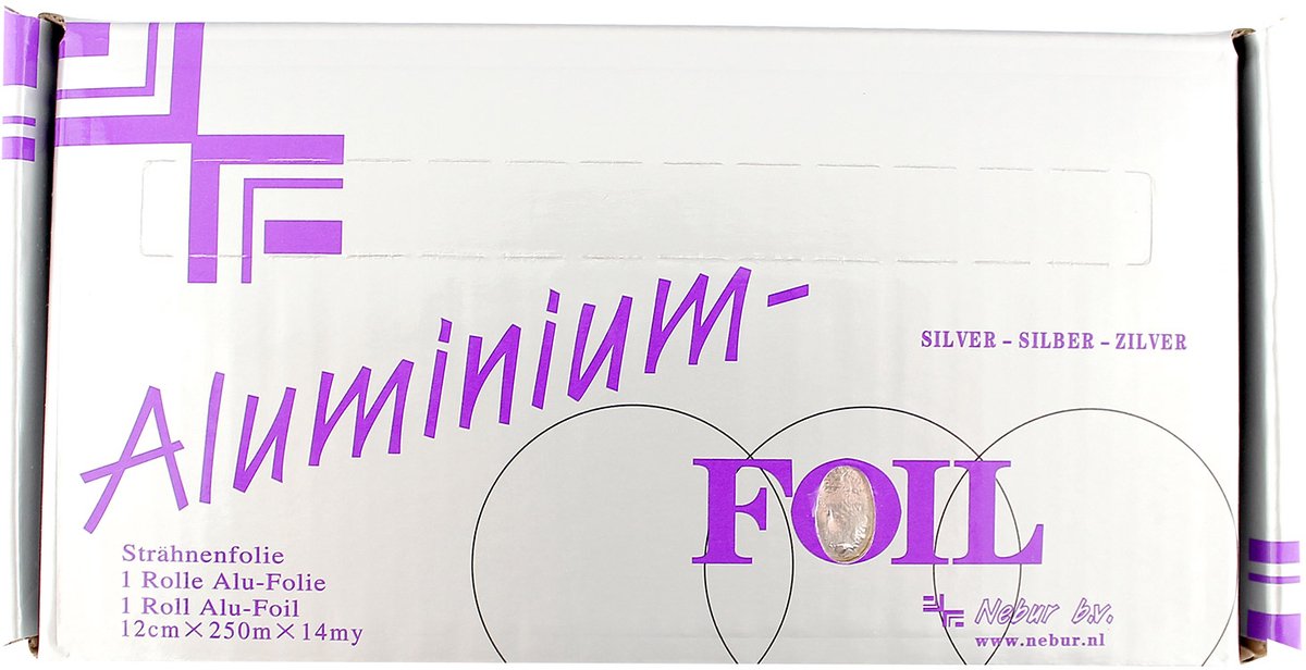 Sibel Aluminium Folie Silver 12cmx100m 480gr