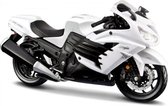 Maisto KAWASAKI NINJA ZX-14R 2012 wit/zwart modelauto schaalmodel 1:12