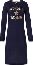 Rebelle lang dames nachthemd L/M Wonder woman 125  - 40  - Blauw